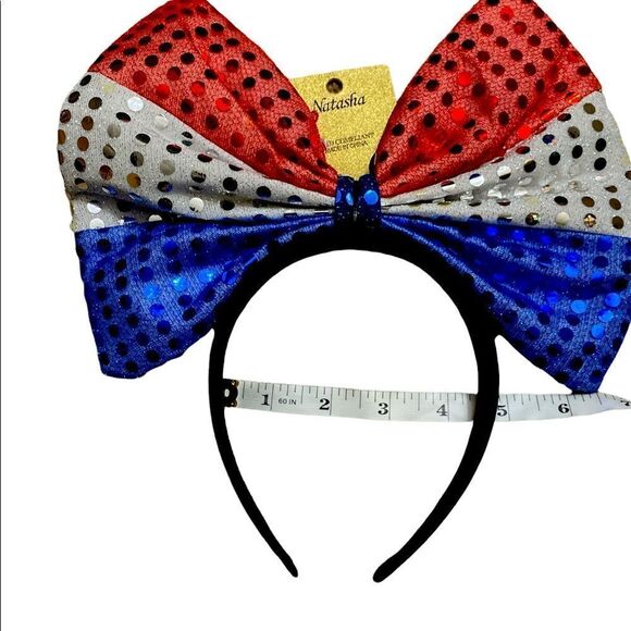 New Fourth of July Oversized Bow Headband - Picture 4 of 4